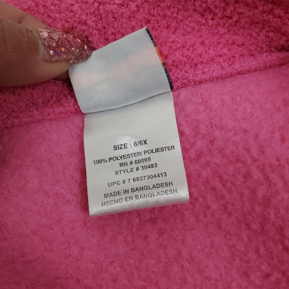 simply basic girls size 6-6x pink robe ( 5 for $20 ) - Picture 7 of 8